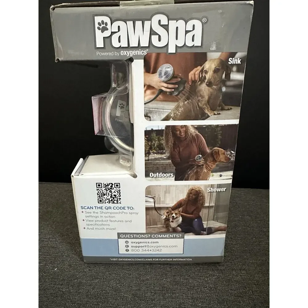 PawSpa ShampoochPro Oxygenics Pet Washer Dog Bath Sprayer Lick Pad New Open Box